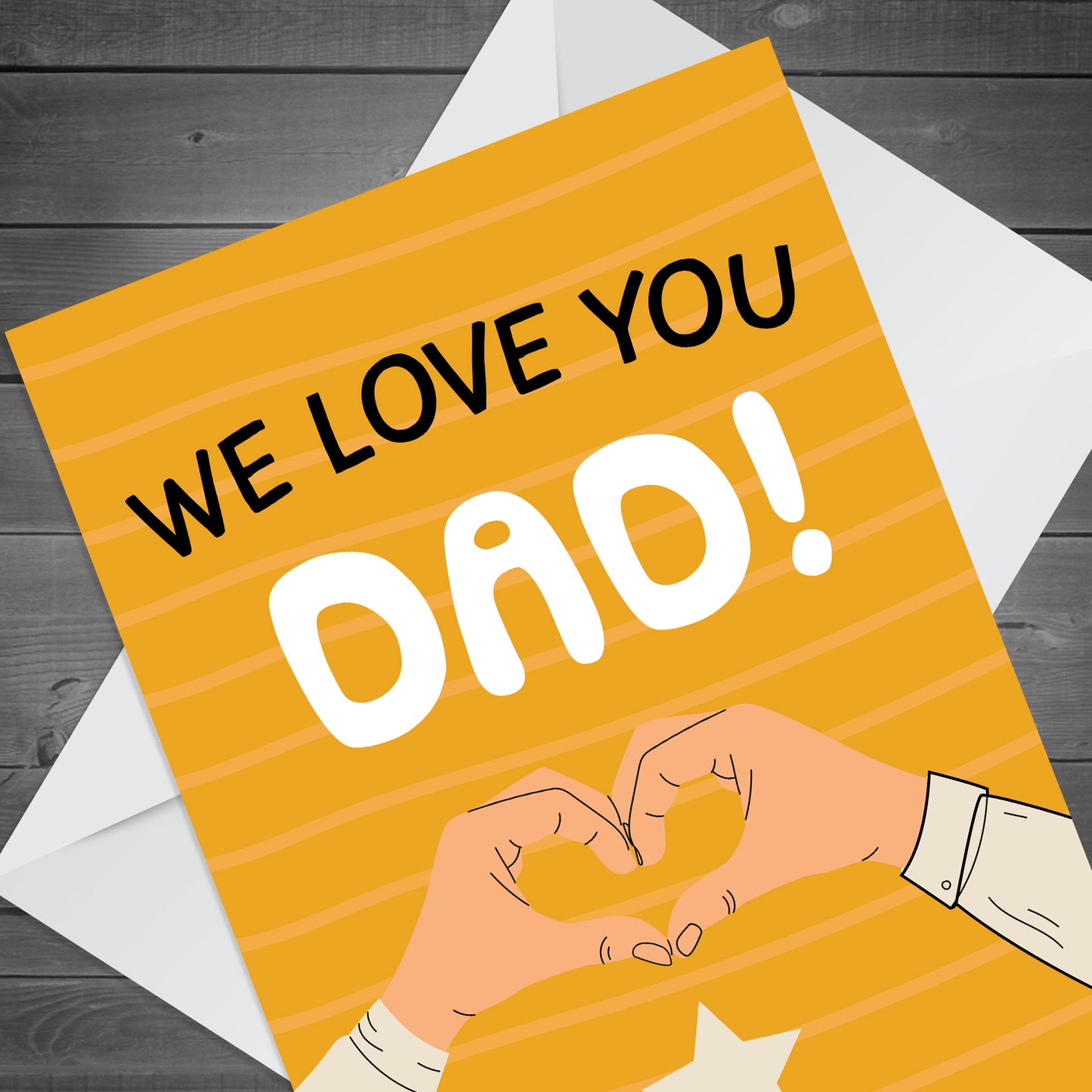 Fathers Day Card For Dad WE LOVE YOU DAD CARD Dad Birthday Card