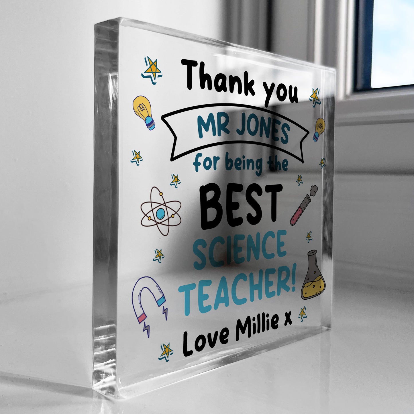 Science Teacher Gift Personalised Gift For Science Teacher