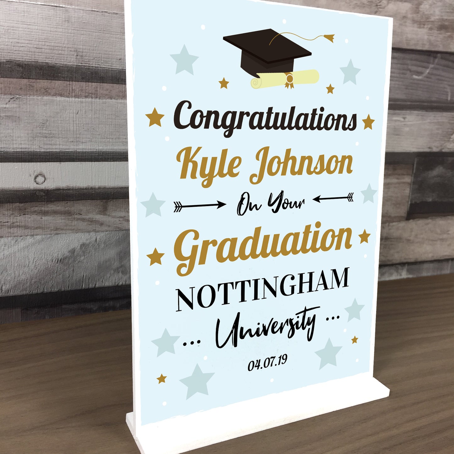 Graduation Congratulations Personalised University Degree