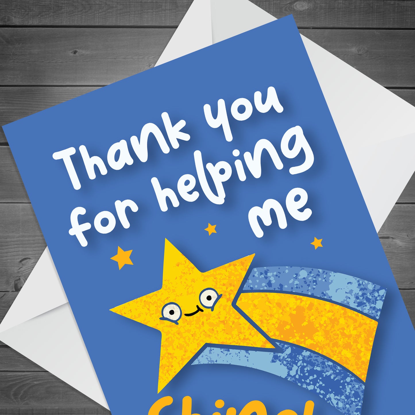 Teacher TA Thank You Card End of Term Leaving School Nursery