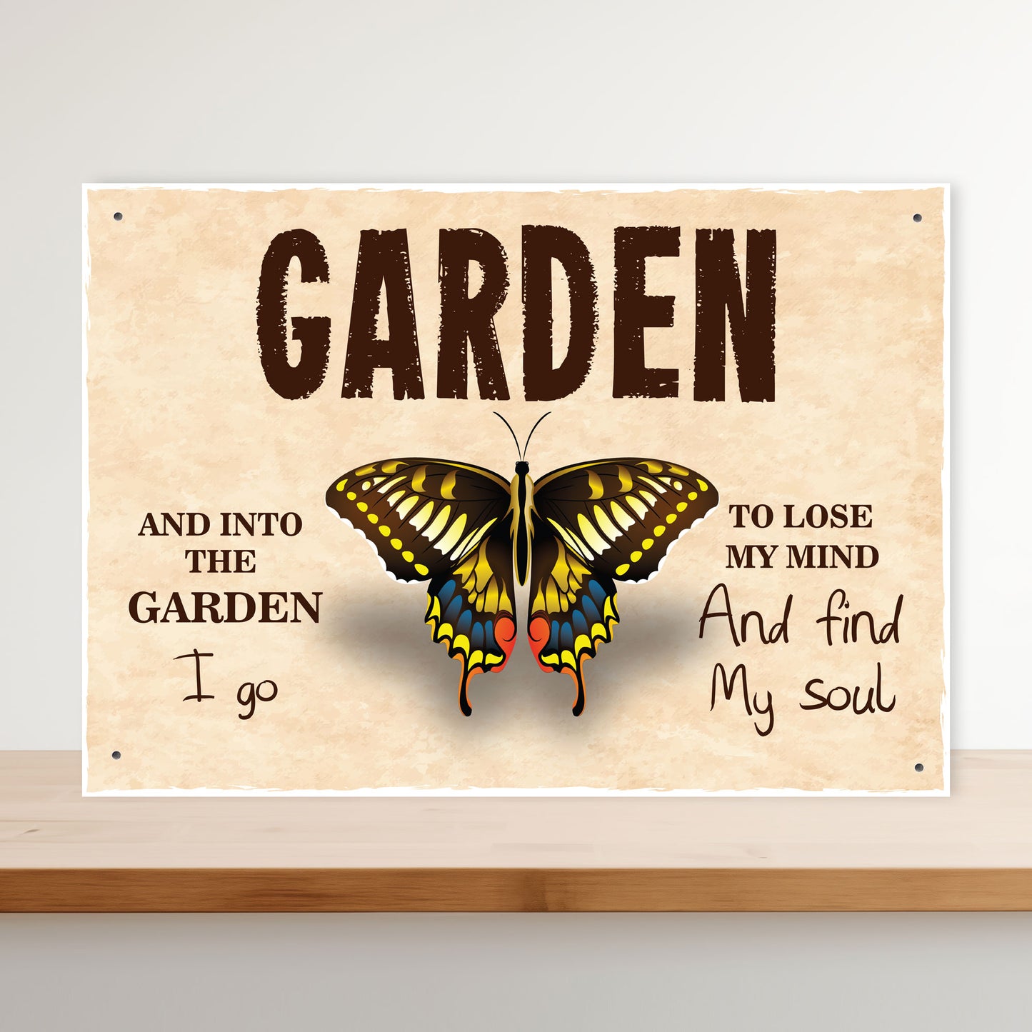 Novelty Garden Signs And Plaques Hanging Sign For Garden Outdoor