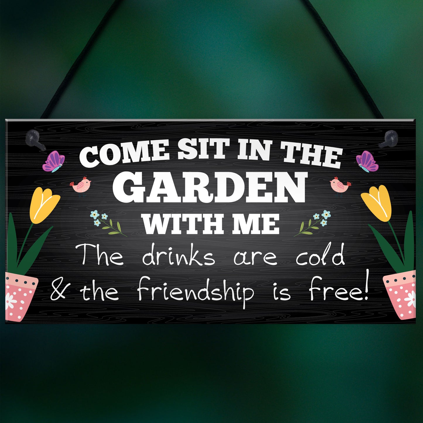 Garden Signs and Plaques for Outside Garden Sign Friendship Sign