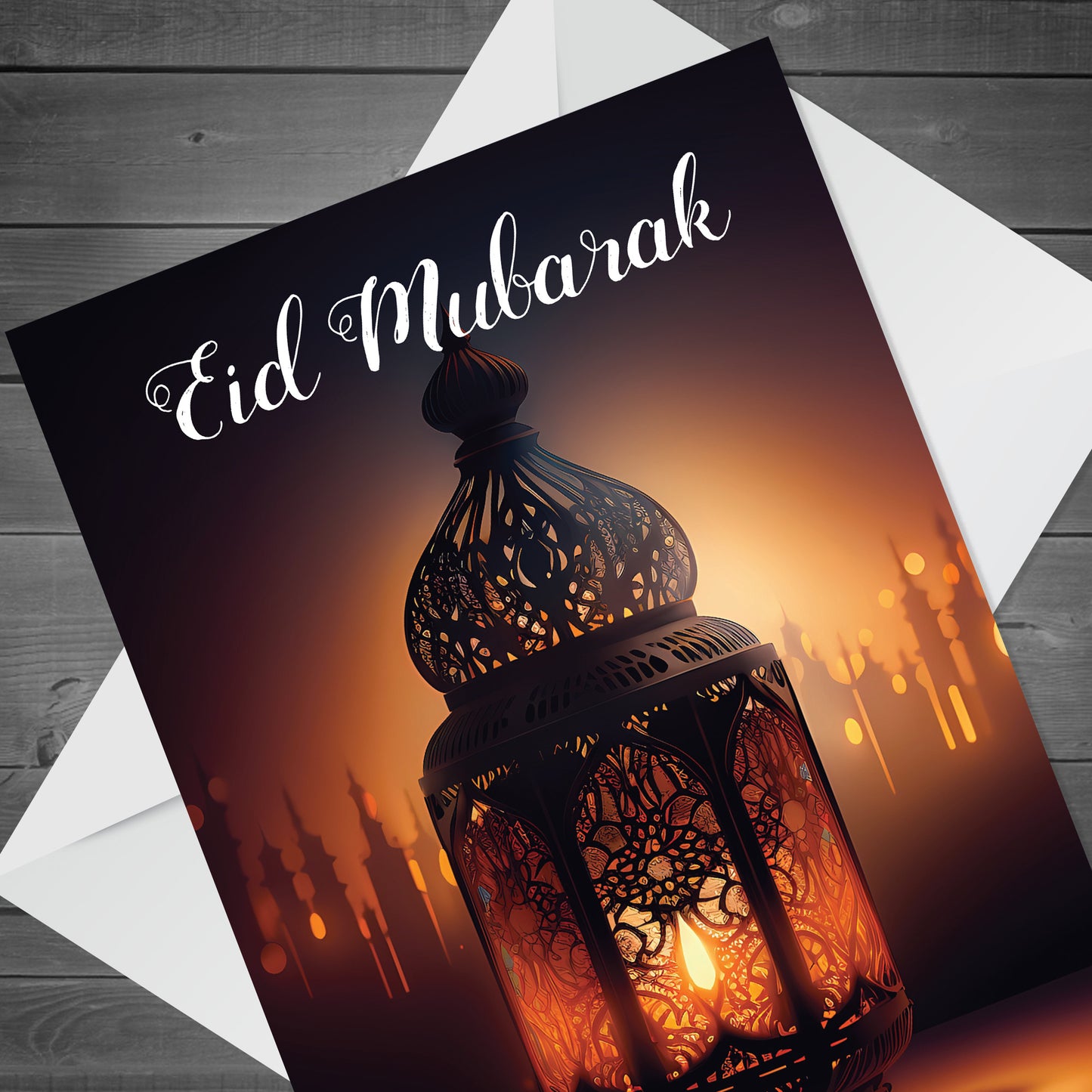 Happy Eid Mubarak Greetings Card Ramadan Eid Card For Friends