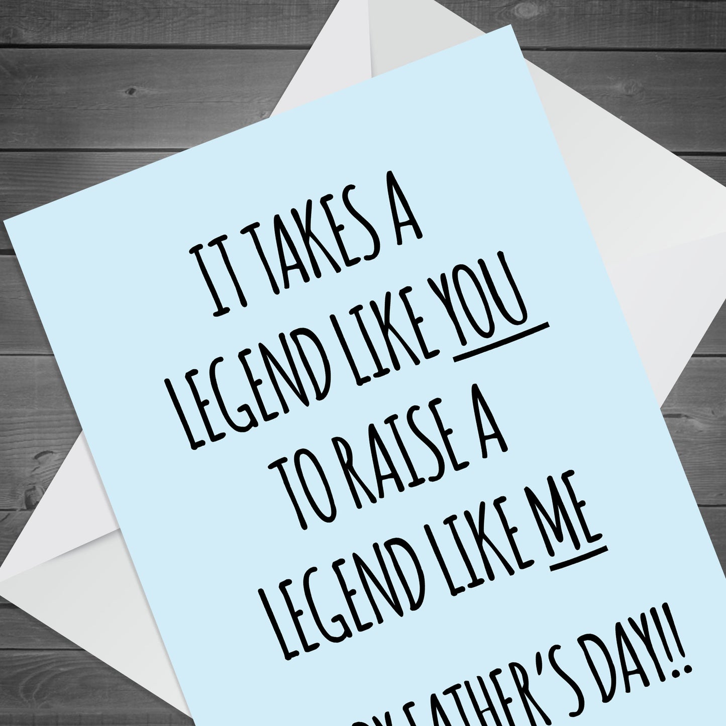 Funny Fathers Day Cards for Dad Card from Son Daughter Legend