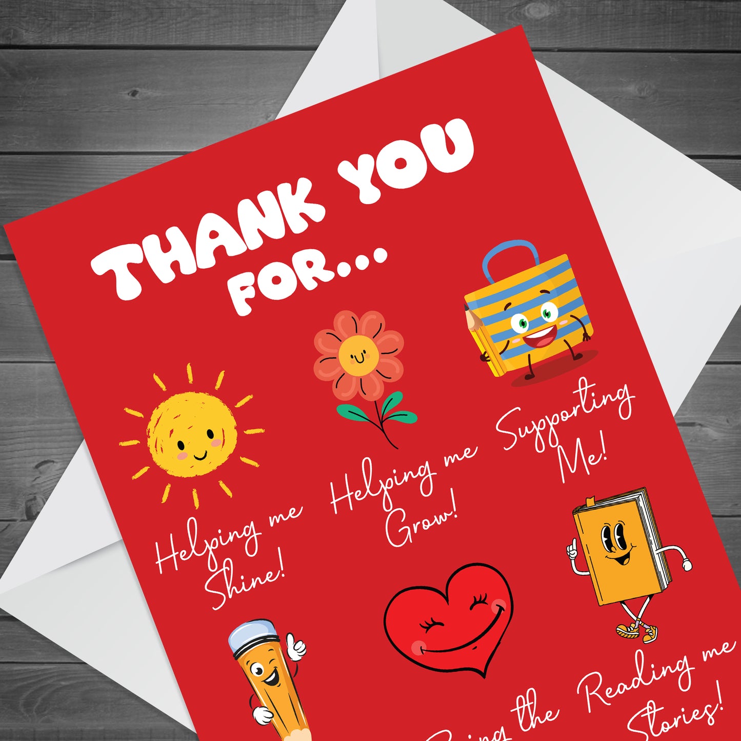 Fun Leaving Card for Teacher Thank You Card For Teacher TA