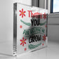 Thank You For Helping Me Grow Acrylic Block Gift For Teacher