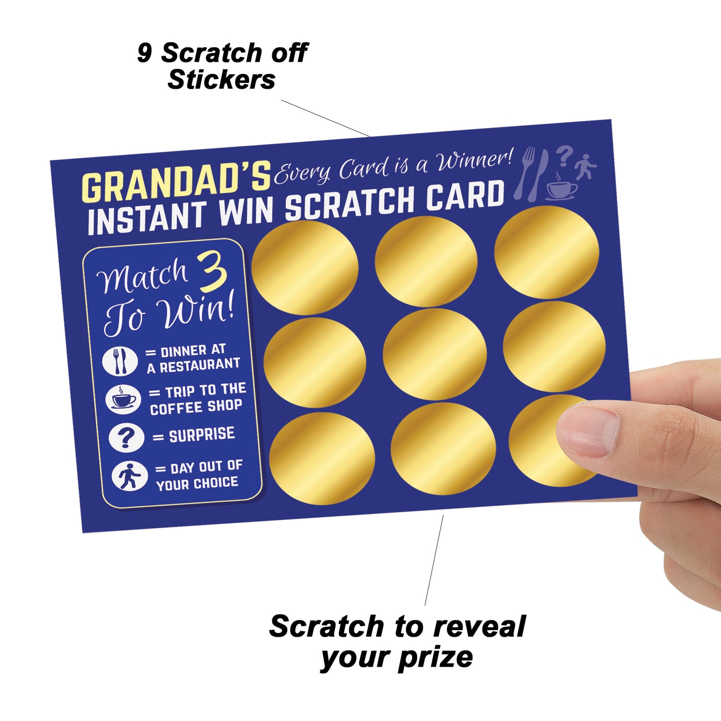 Gift For Grandad Birthday Gifts Novelty Scratch Card Fathers Day