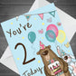Youre 2 Today Birthday Card Second Birthday Card For Son
