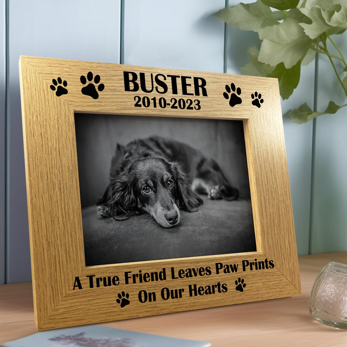 Personalised Pet Memorial Photo Frame Dog Memorial Gifts 7x5