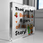 Teacher Gifts for Women Men Thank You Acrylic Block Heartwarming