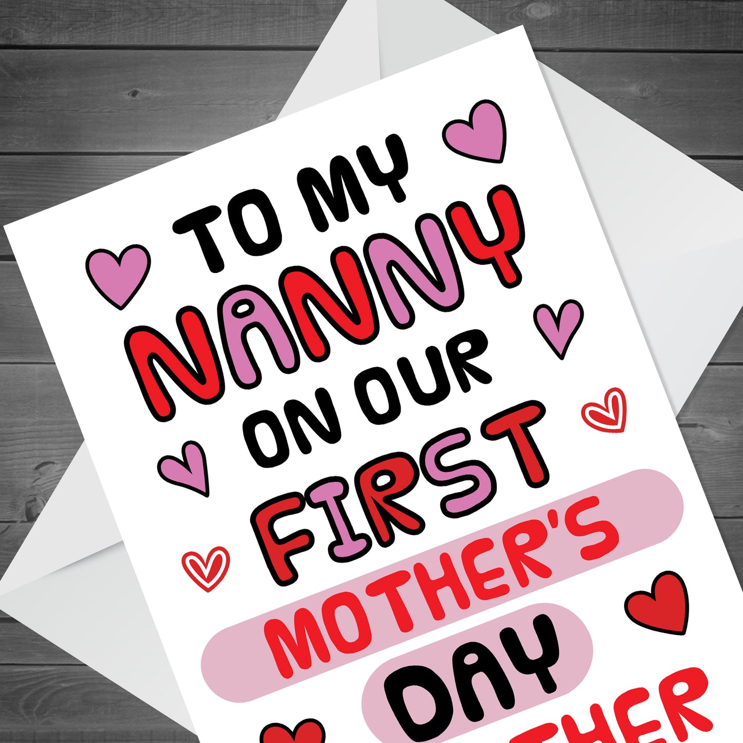 1st Mothers Day Card For Nanny, 1st Mothers Day As Nanny Card