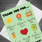 Teacher Thank You Card School Teacher and Teaching Assistant