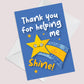 Teacher TA Thank You Card End of Term Leaving School Nursery