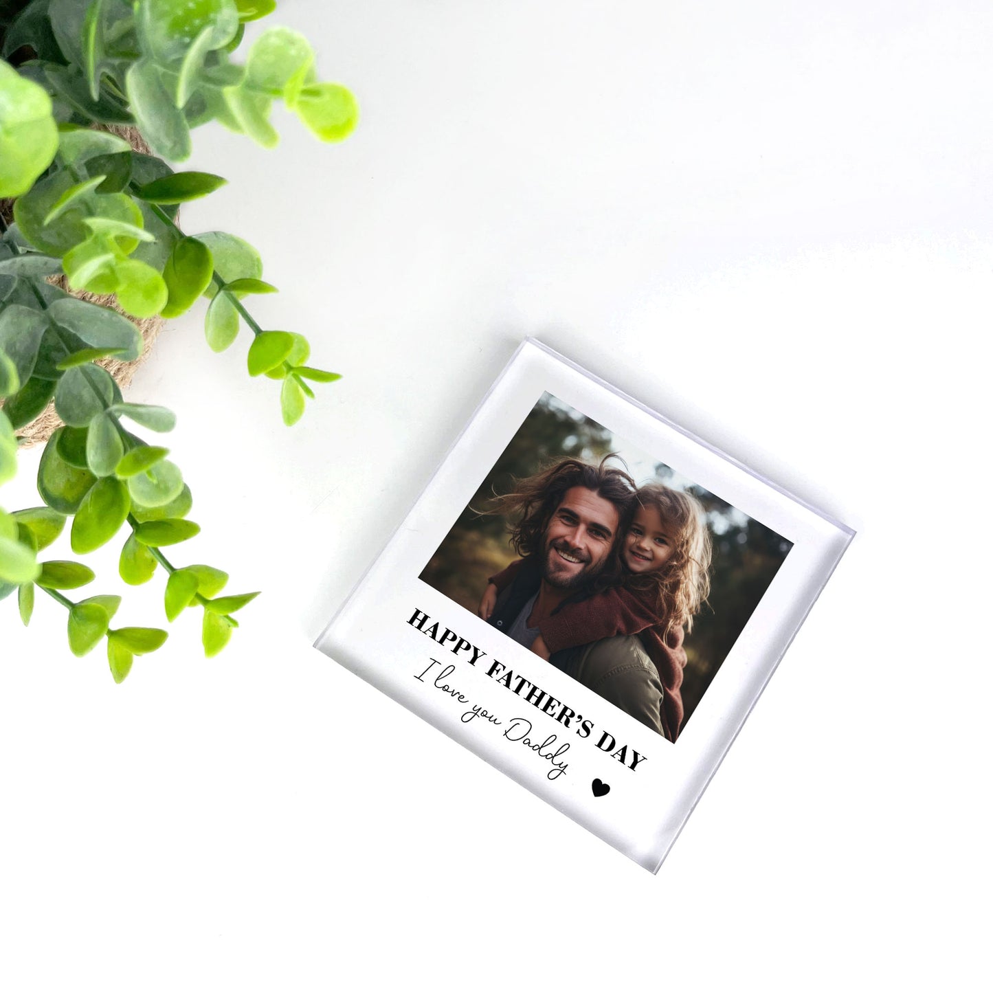 Happy Fathers Day Gift For Dad Daddy Personalised Photo Plaque