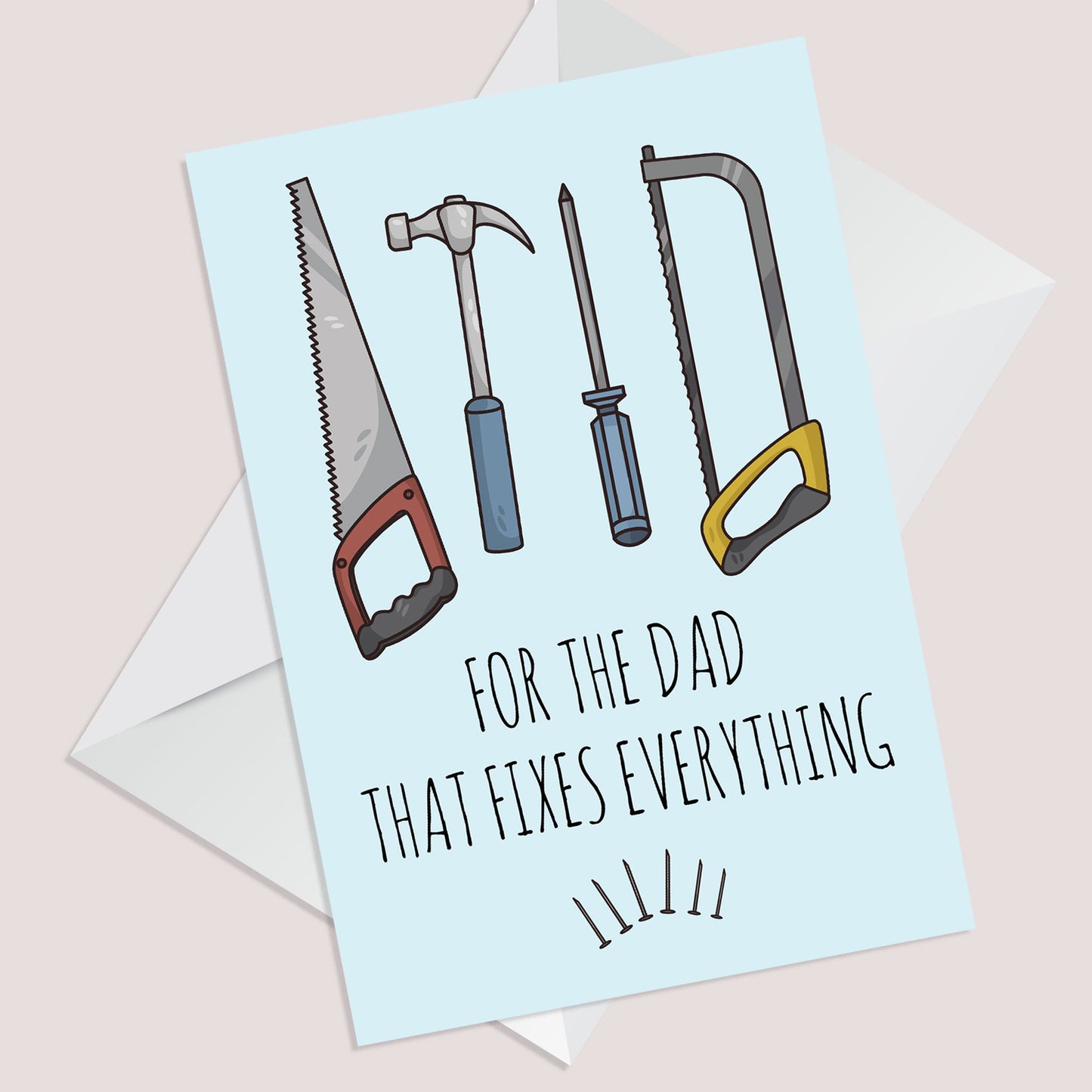 Funny Card For Dad Fathers Day Card With Envelope Dad Card