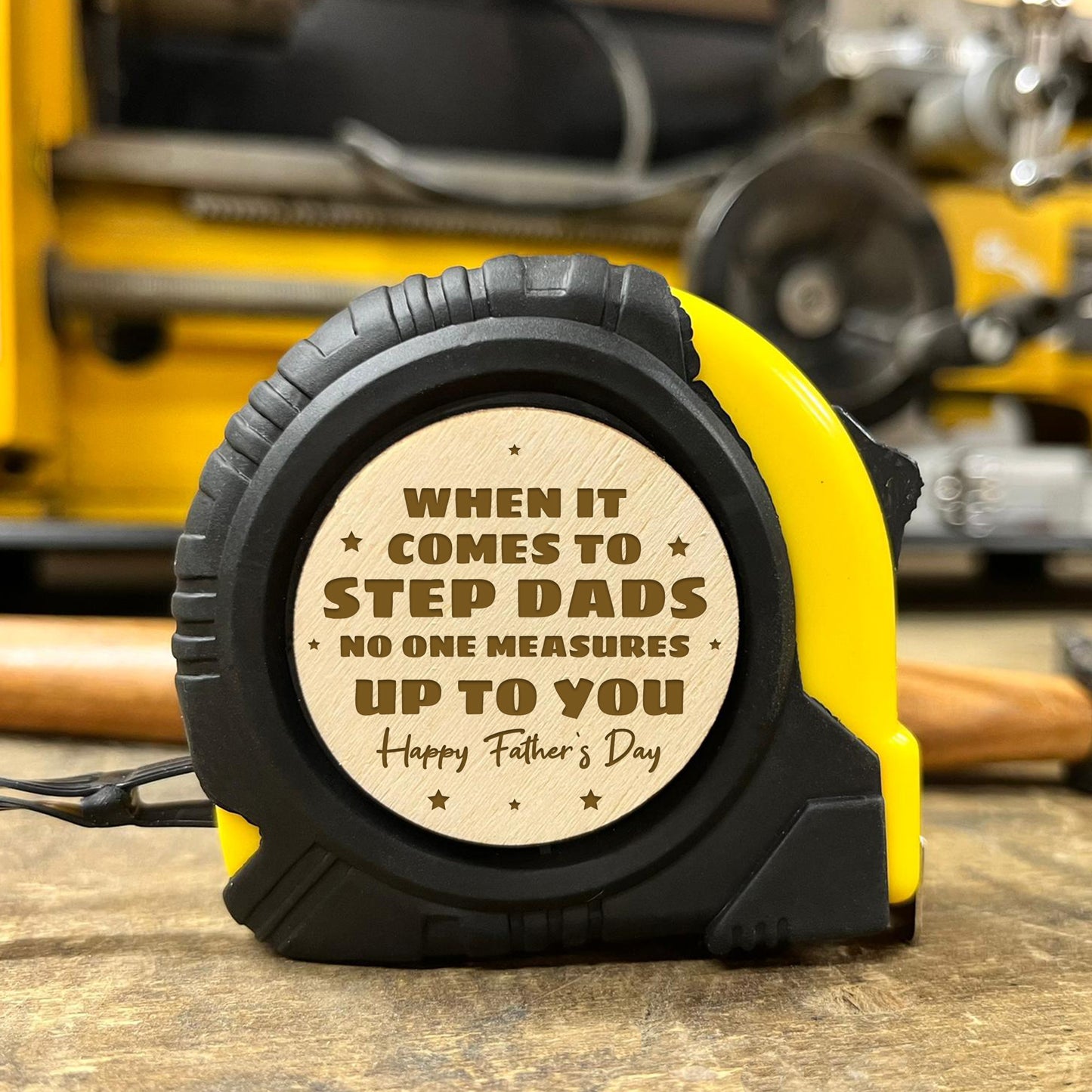 Personalised Fathers Day Gift For STEP DAD Tape Measure Tool