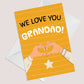 Fathers Day Card For Grandad WE LOVE YOU GRANDAD CARD