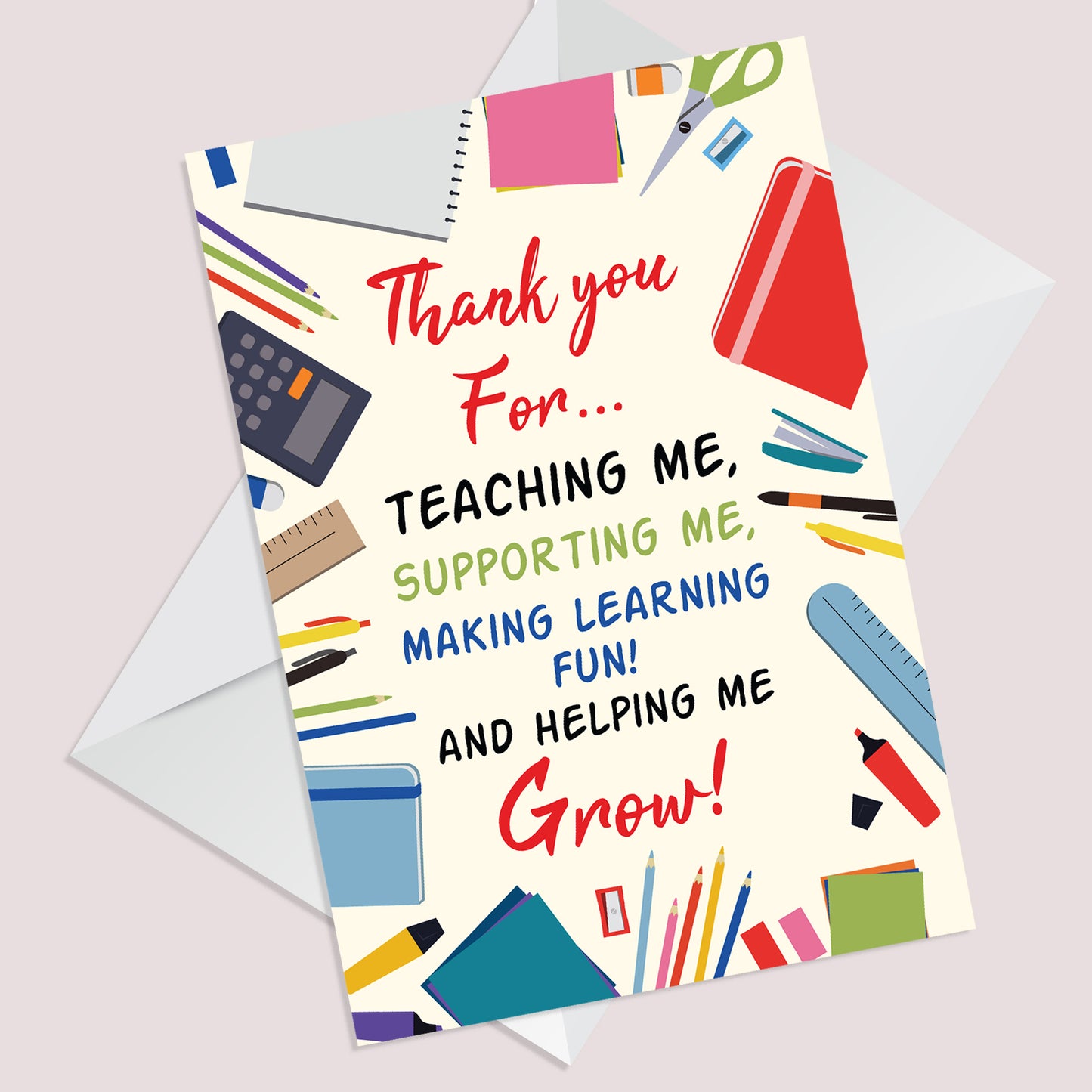 Thank You Cards For School Teacher Nursery Teacher A6 Cards