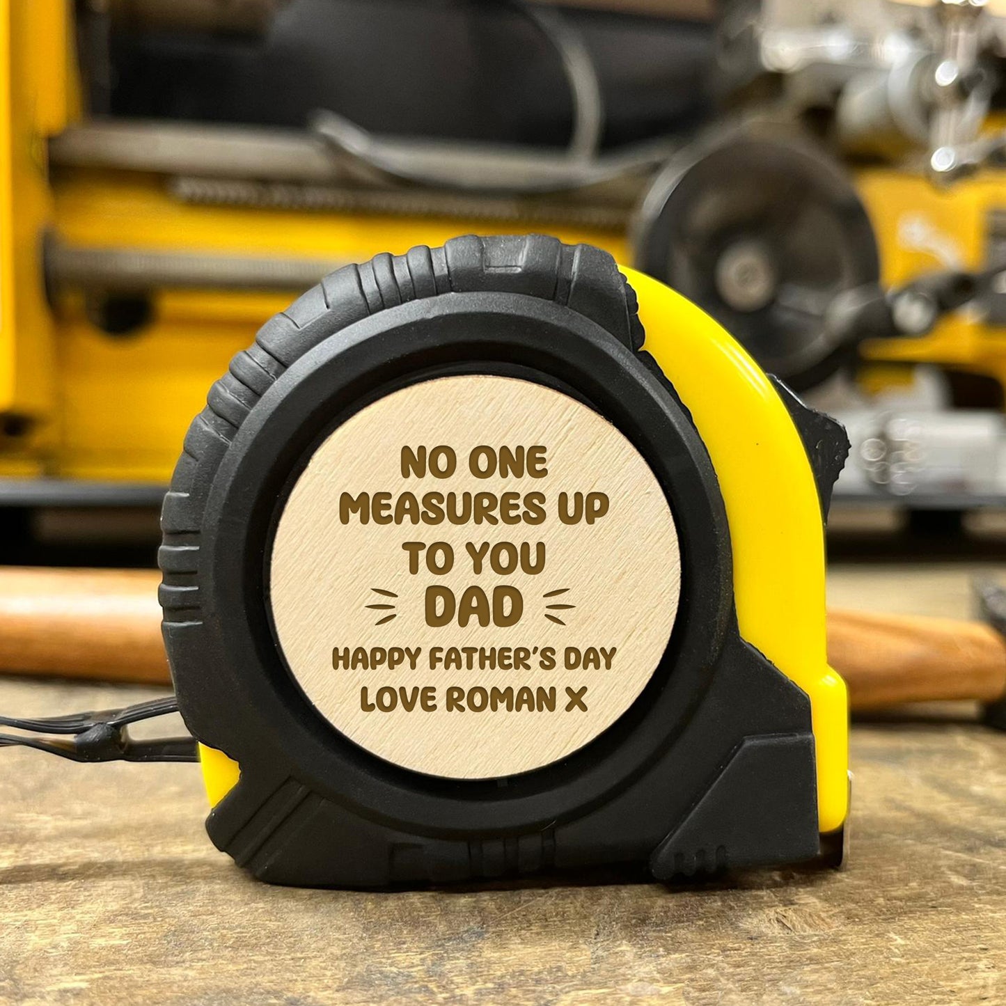 Fathers Day Gift For Dad Personalised Tape Measure Tool Gift