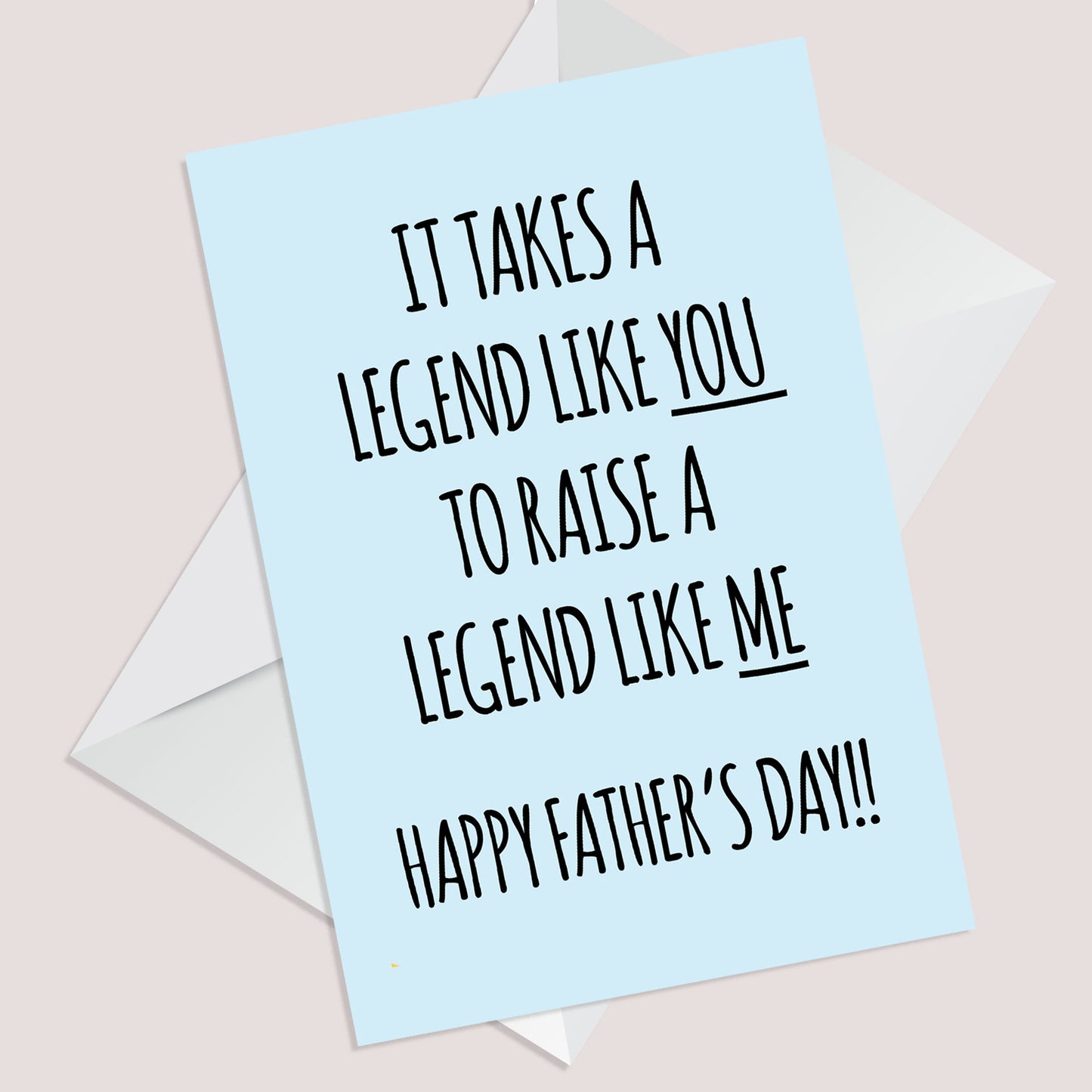 Funny Fathers Day Cards for Dad Card from Son Daughter Legend