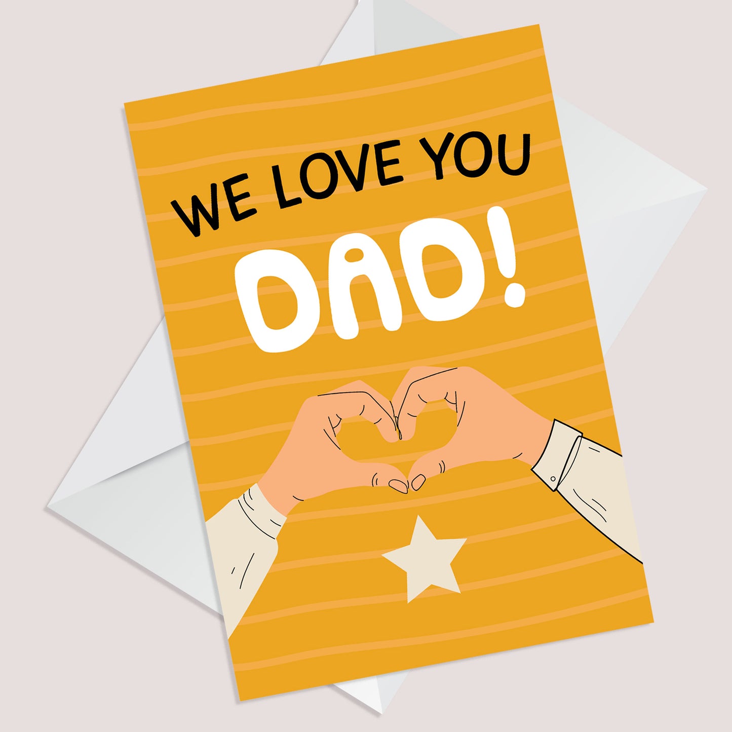 Fathers Day Card For Dad WE LOVE YOU DAD CARD Dad Birthday Card