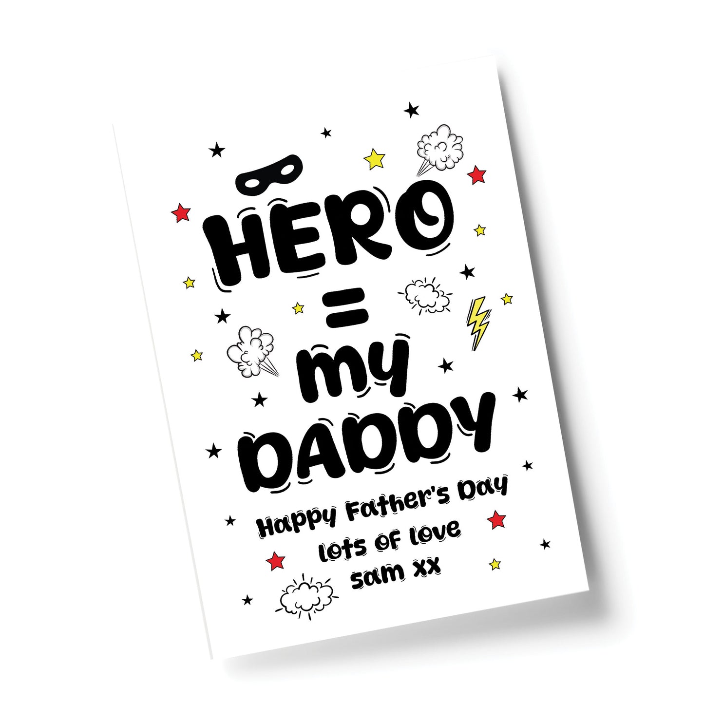 Daddy You are My Hero Personalised Print Fathers Day Gifts