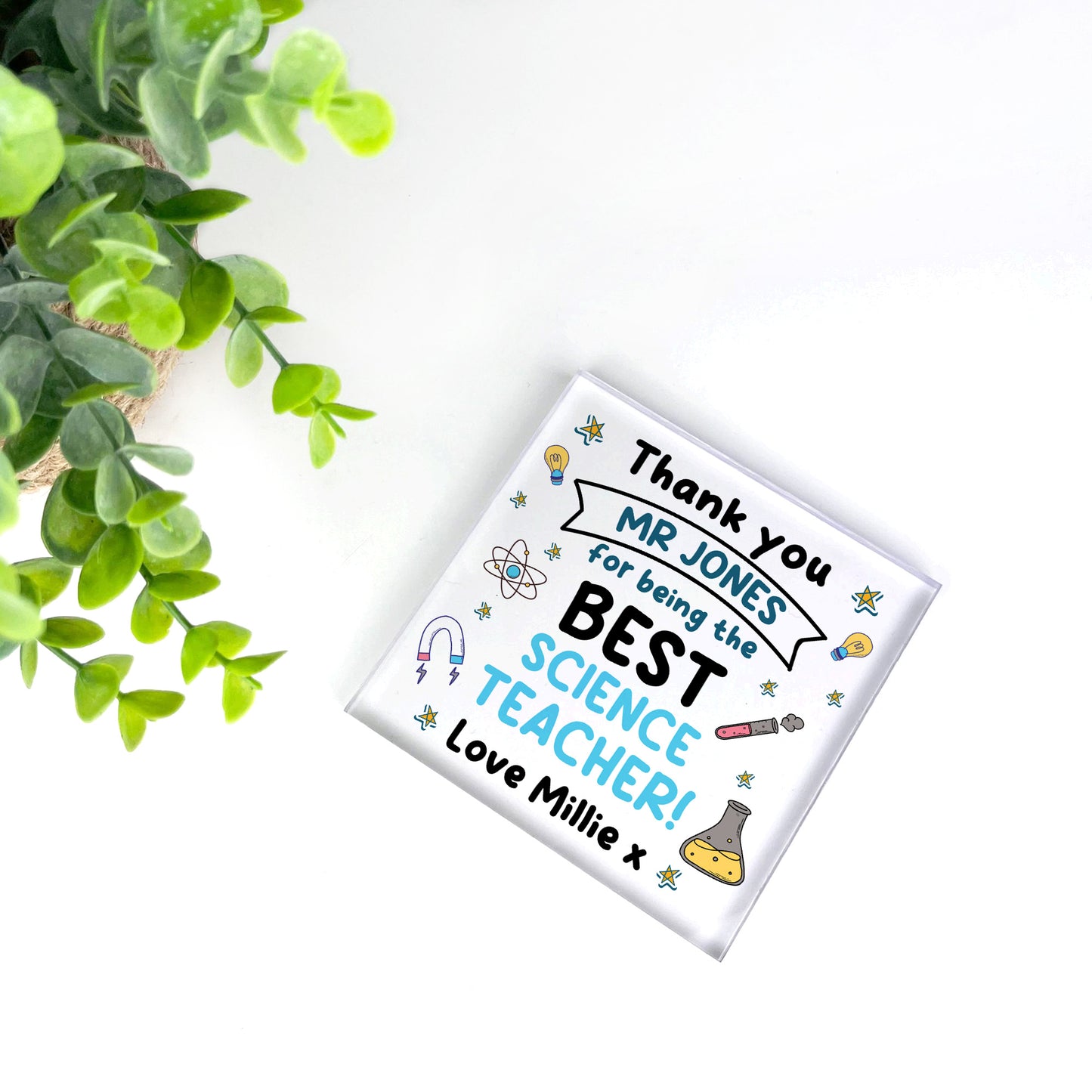 Science Teacher Gift Personalised Gift For Science Teacher