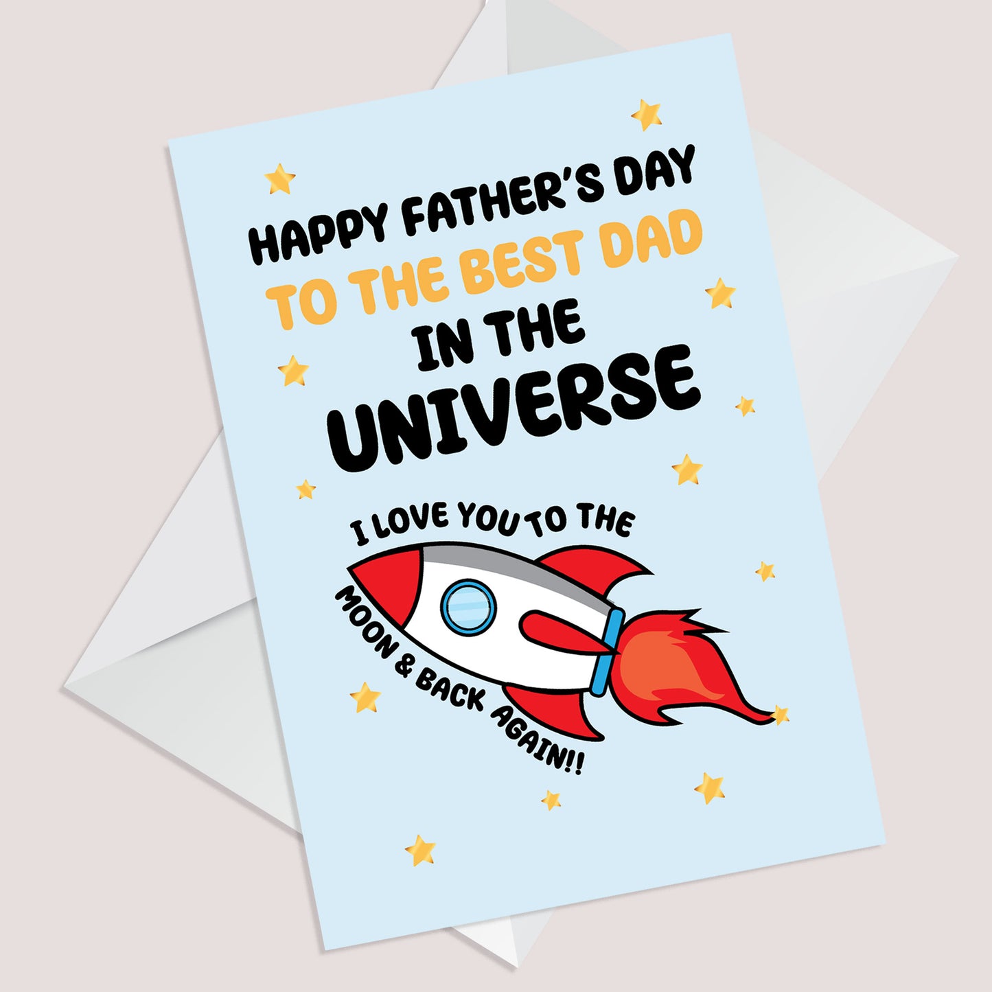 Fathers Day Card From Daughter Son Fathers Day Card Envelope
