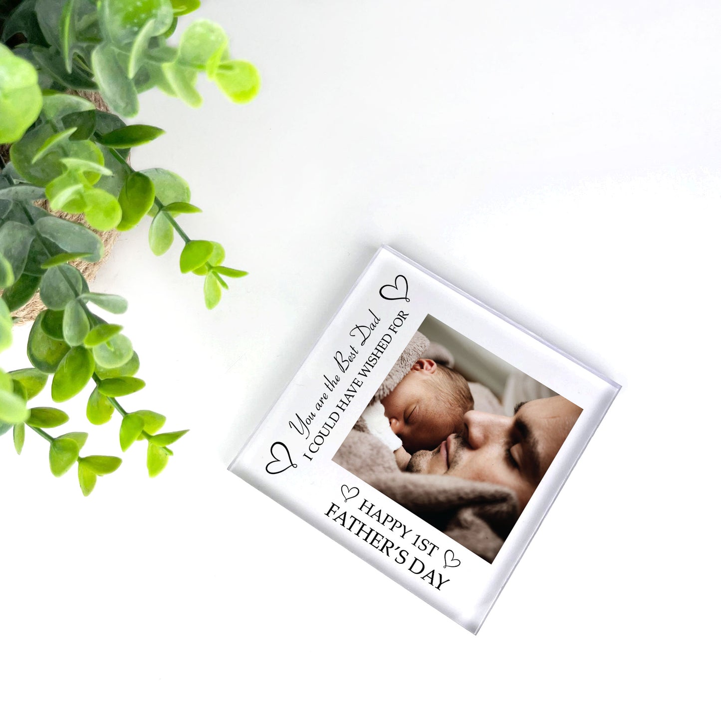 Fathers Day Gift For Dad Beautiful Personalised Photo Block