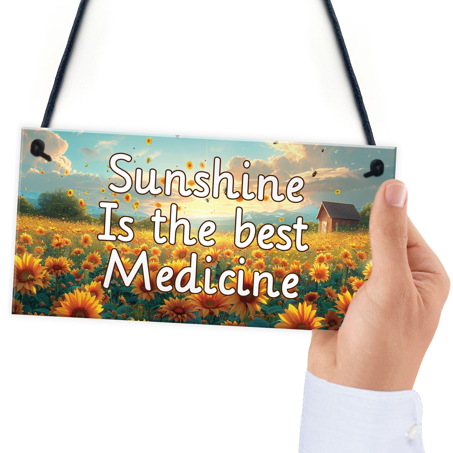 Garden Signs For Outside Sunshine Is The Best Medicine Yard Sign