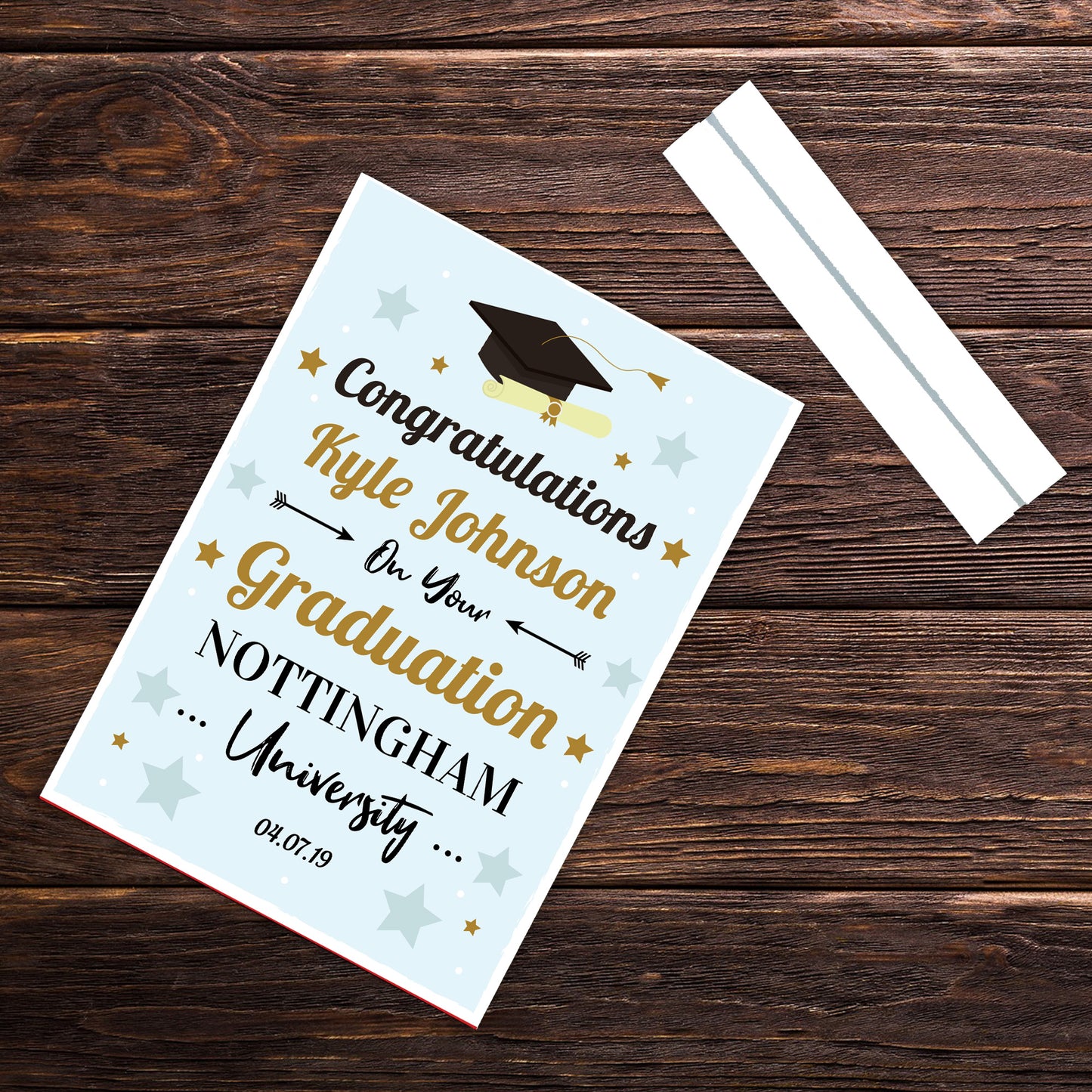 Graduation Congratulations Personalised University Degree