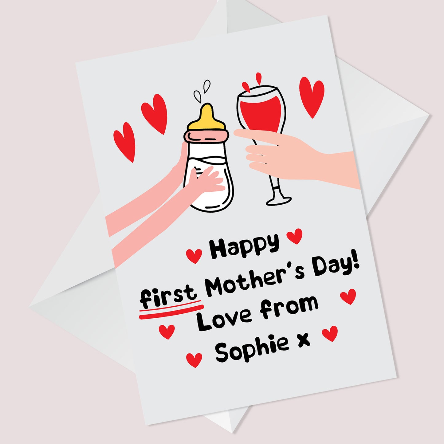 1st Mothers Day Card New Mum Card Personalised Mothers Day Card