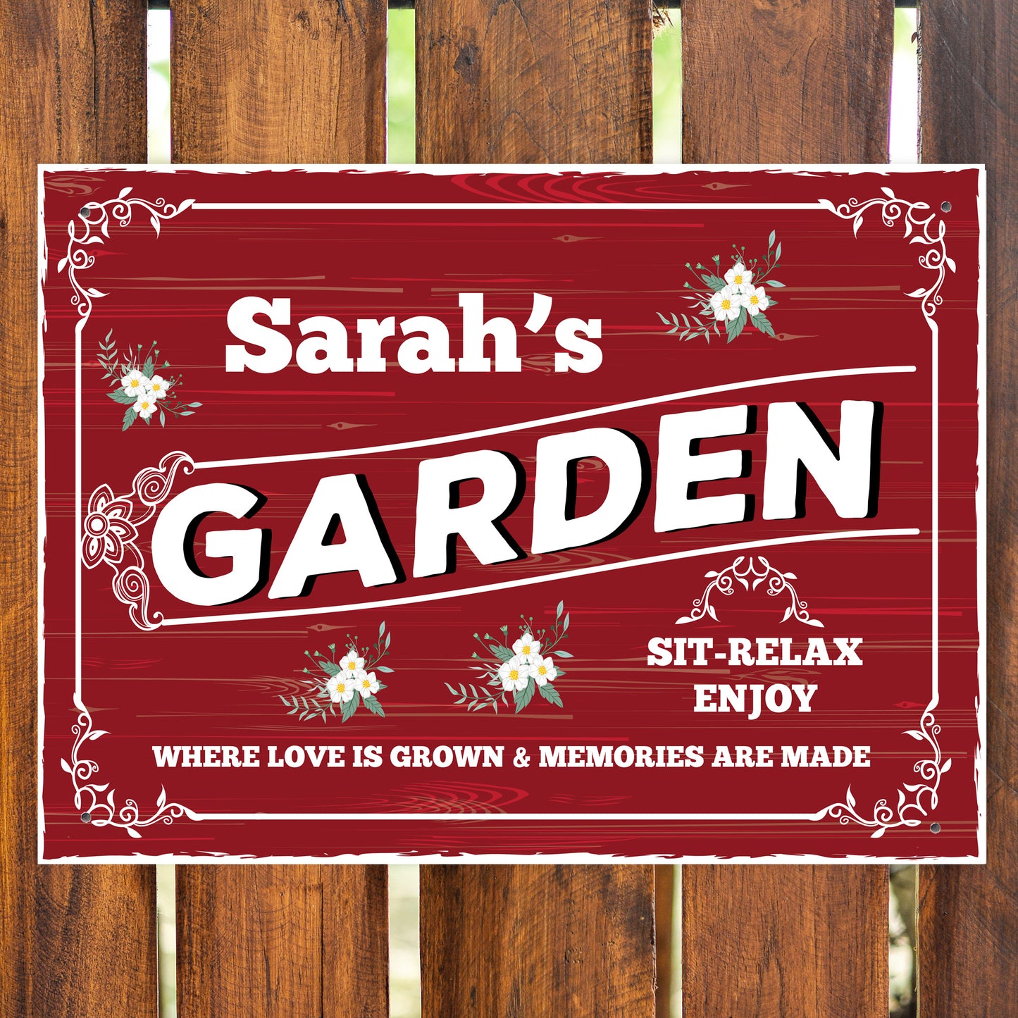 Personalised Garden Signs and Plaques for Outside Garden Signs