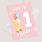 Birthday Card for Age 1 Girl 1st Birthday Card For Daughter