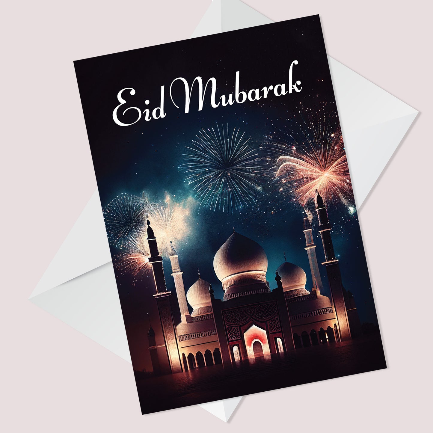 Eid Mubarak Celelbration Card Happy Eid Greetings Card Ramadan