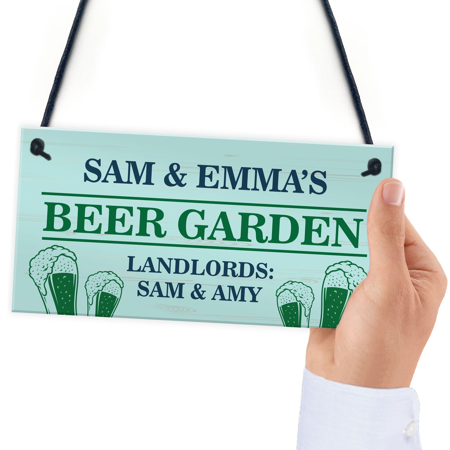 Personalised Beer Garden Sign Funny Pub Landlord Plaque Garden