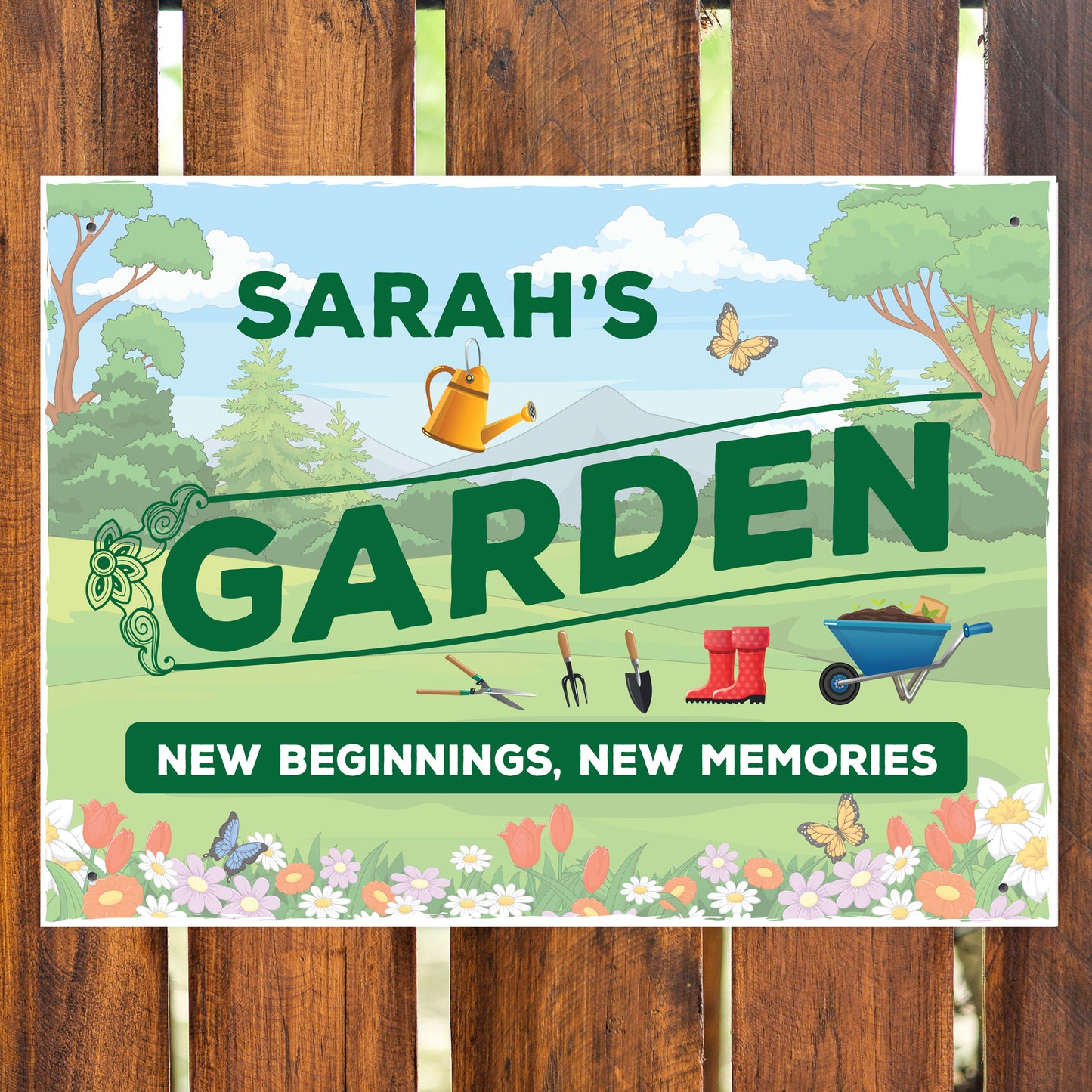 Personalised Hanging Garden Sign For Outdoor Summer House Sign