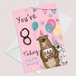 Youre 8 Today Birthday Card Eighth Birthday Card For Daughter