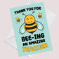 Card For Teacher End Of Year Thank You Cards For Teacher Nursery