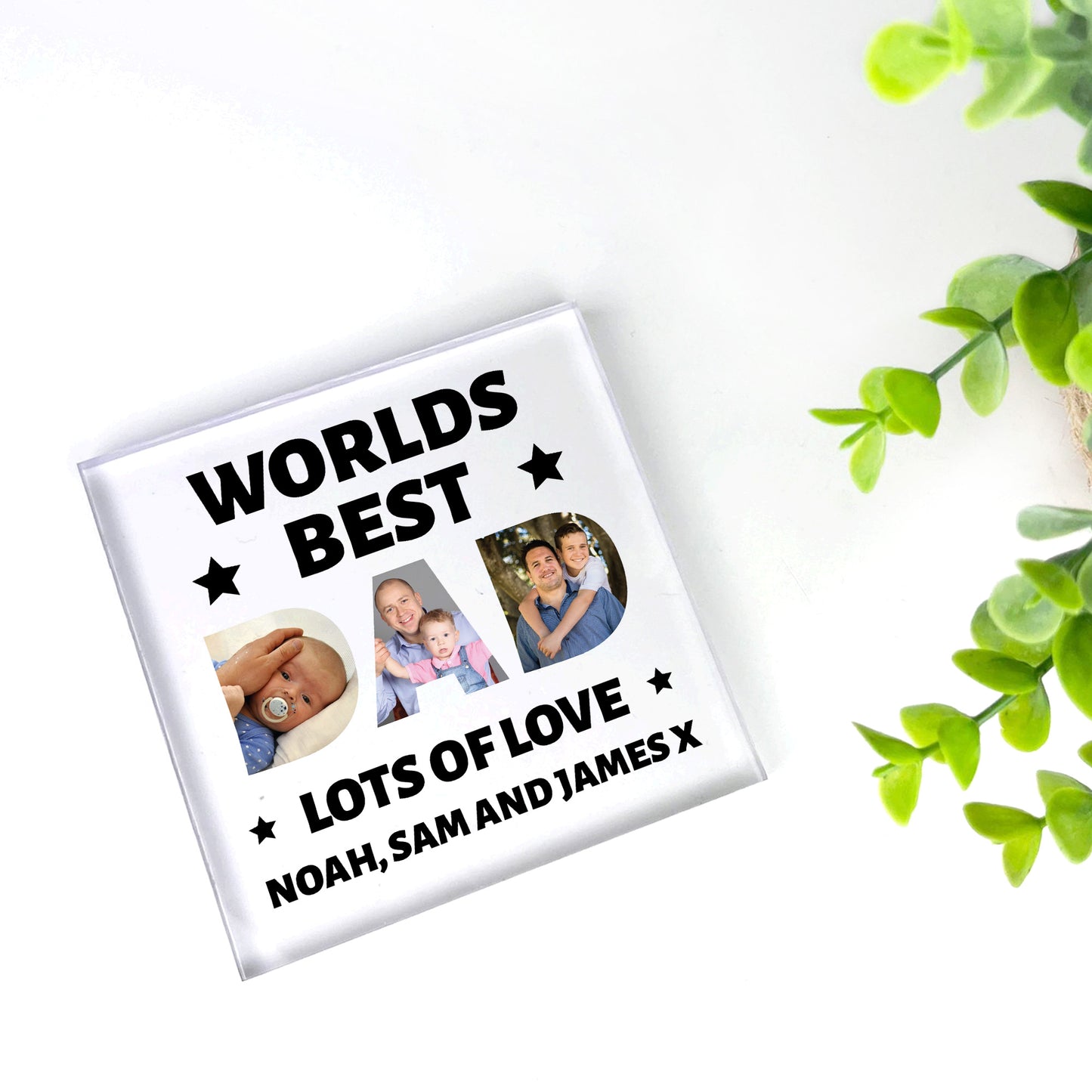 Personalised Fathers Day Gift DAD Pictures Presents For Dad