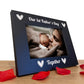 1st First Father's Day Gifts For New Dad Black Wooden 7x5 Photo