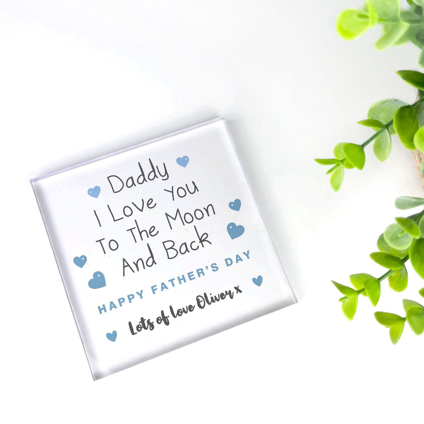 Cute Fathers Day Gift For Daddy From Daughter Son Personalised