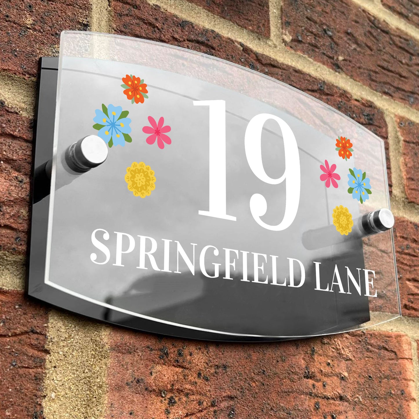 Personalised House Sign Plaque Door Number Wall Mounted