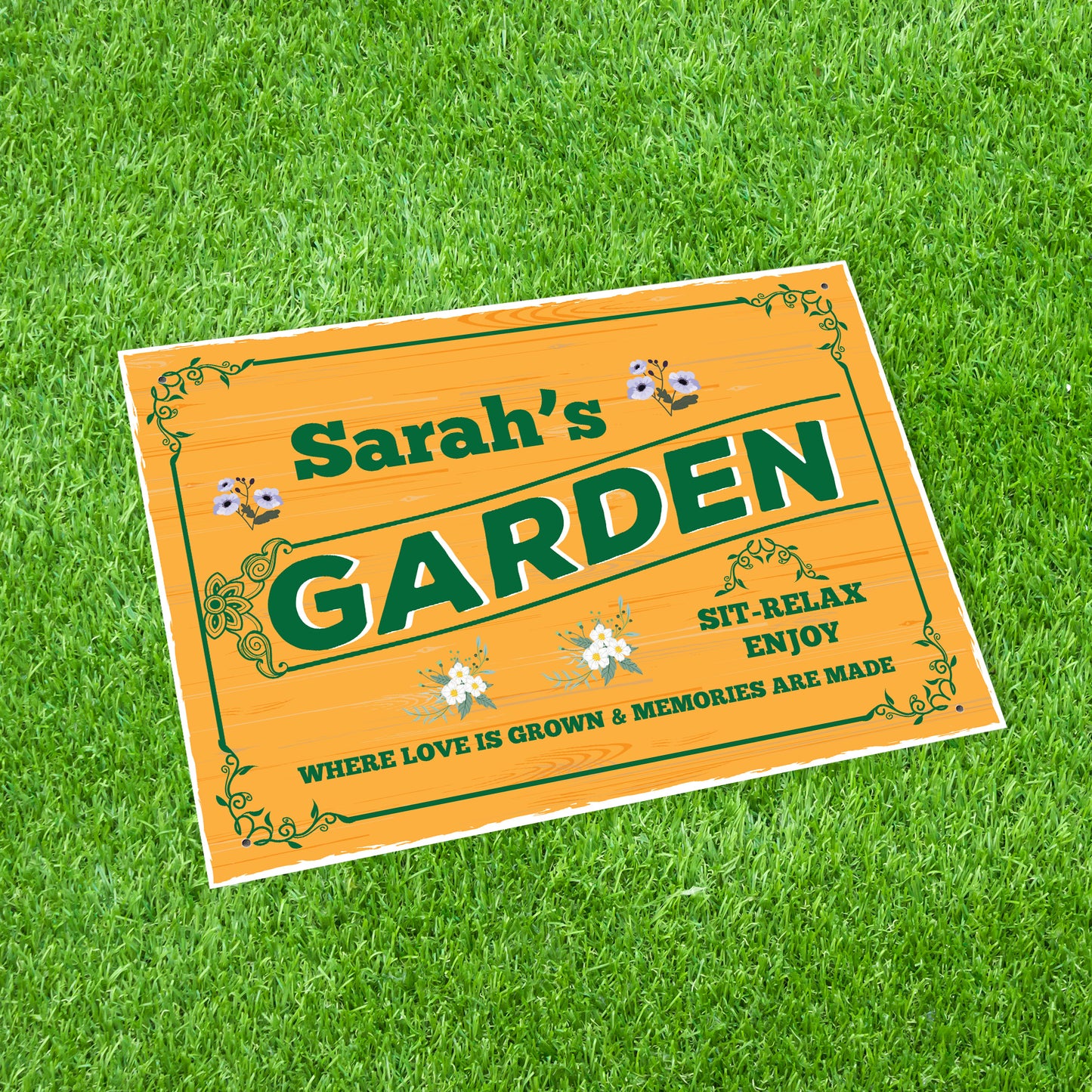 Personalised Garden Wall Sign Garden Sigsn and Plaques Shed Sign