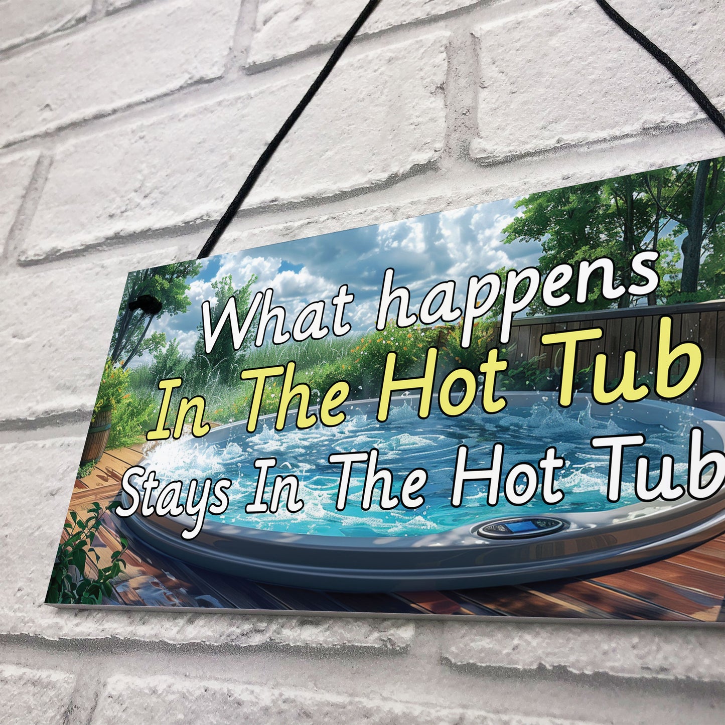 Funny Hot Tub Signs and Plaques Novelty Hot Tub Accessories