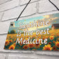 Garden Signs For Outside Sunshine Is The Best Medicine Yard Sign