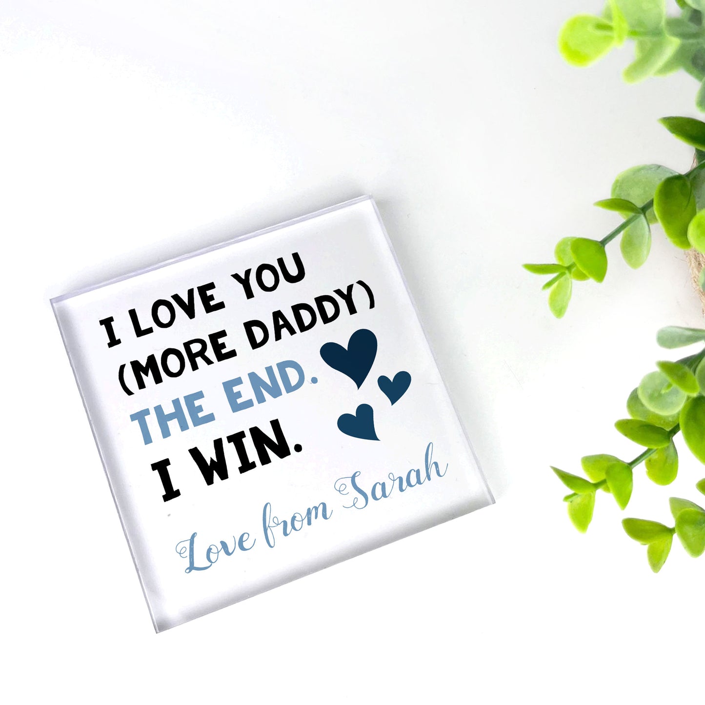 Fathers Day Gifts I LOVE YOU MORE DADDY Daddy Gifts
