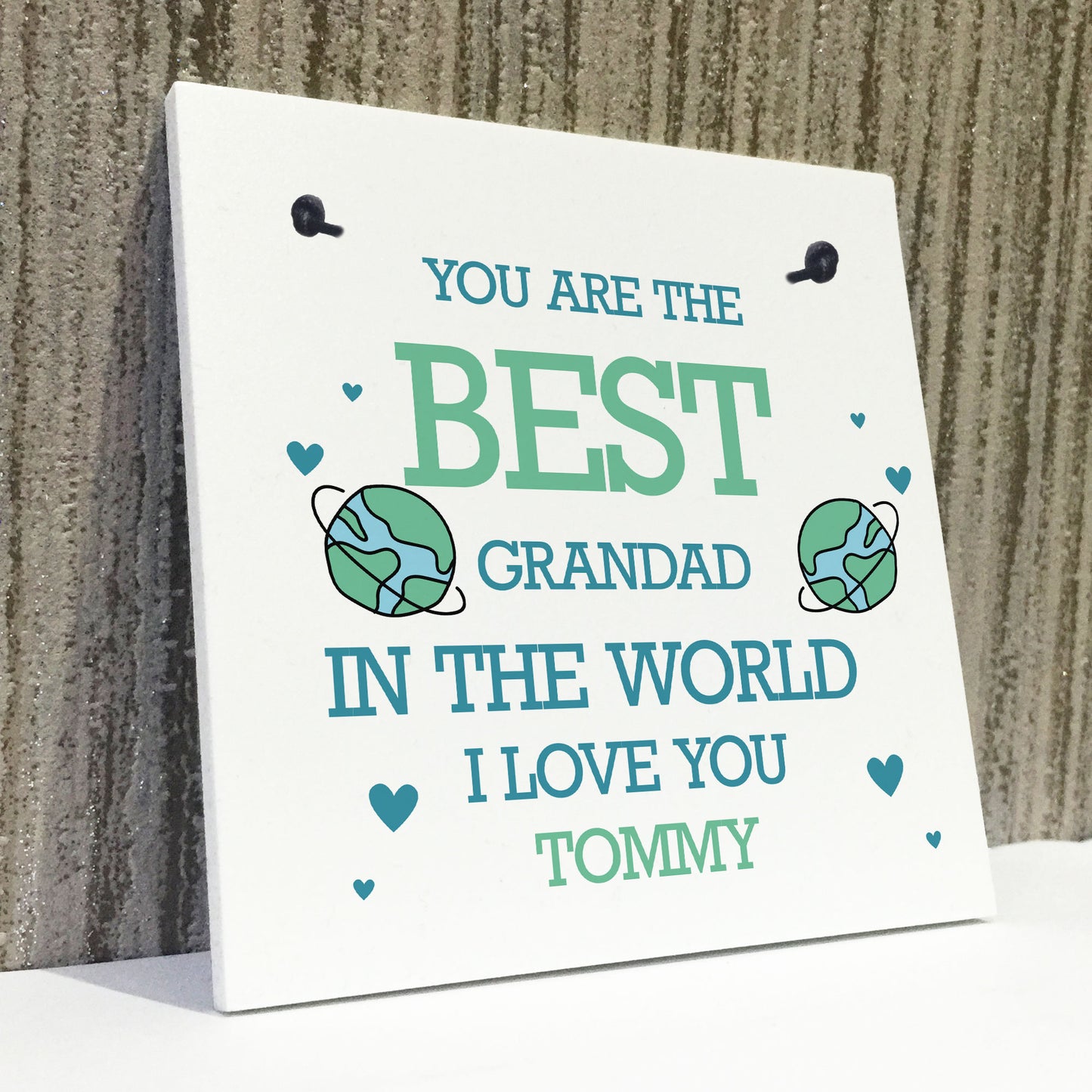 Best Grandad Personalised Plaque Gift For Birthday Fathers Day