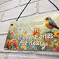 Garden Memorial Plaque Hanging Shed Sign Dog Mum Dad Nan Grandad