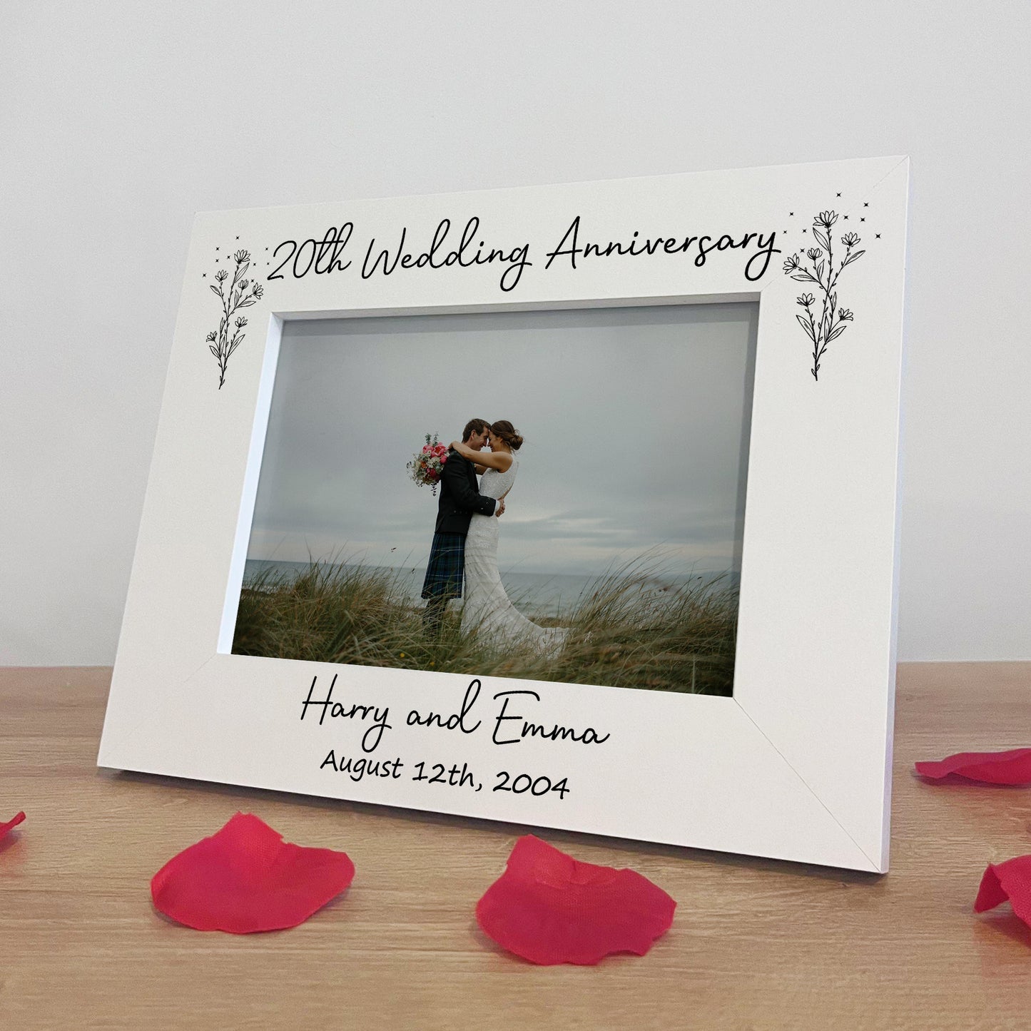 20th Wedding Anniversary 7x5 Photo Frame Keepsake Husband Wife